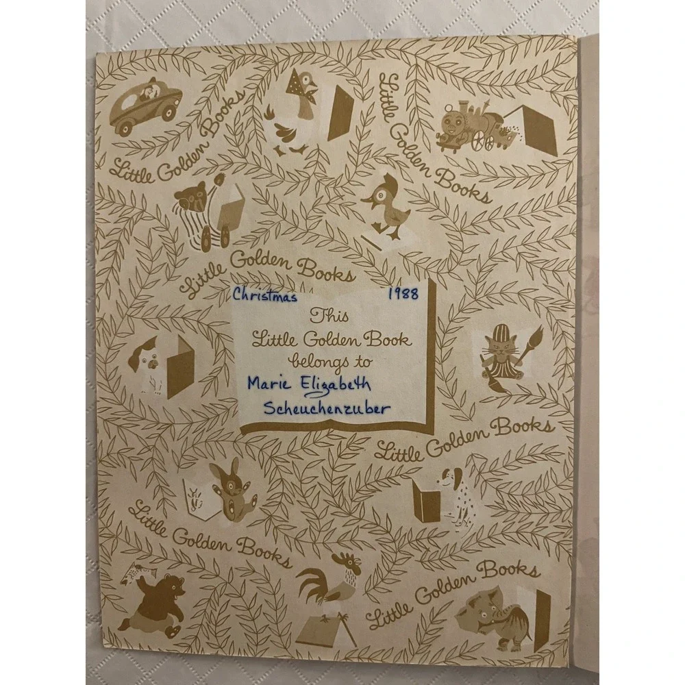Vintage Little Golden Books Xmas Stories Rudolph‎ Jingle Bells Santas Toy Shop